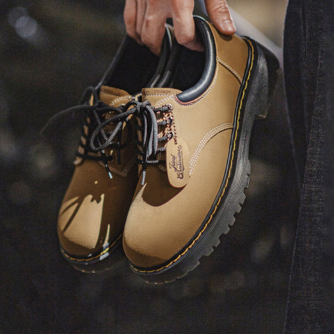 MADEN Braune Derby-Schuhe 