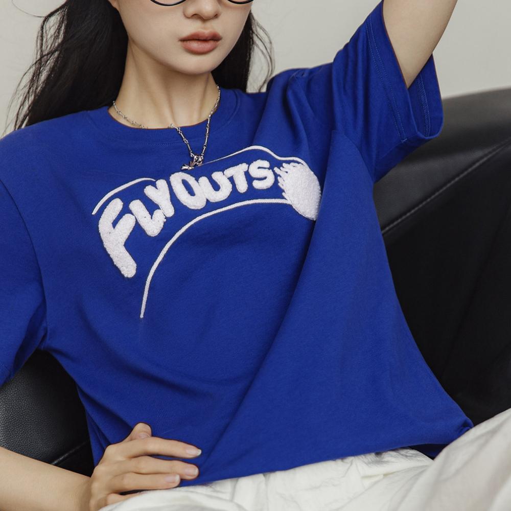 MADEN Women’s Klein Blue Oversized Cotton T-Shirt