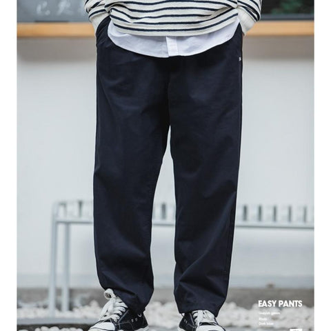 Pantalon cargo ample pour homme MADEN – Pantalon à cordon de serrage ajustable 