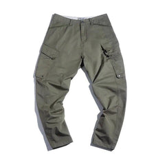 Pantalones tácticos cargo de algodón grueso con múltiples bolsillos para hombre MADEN