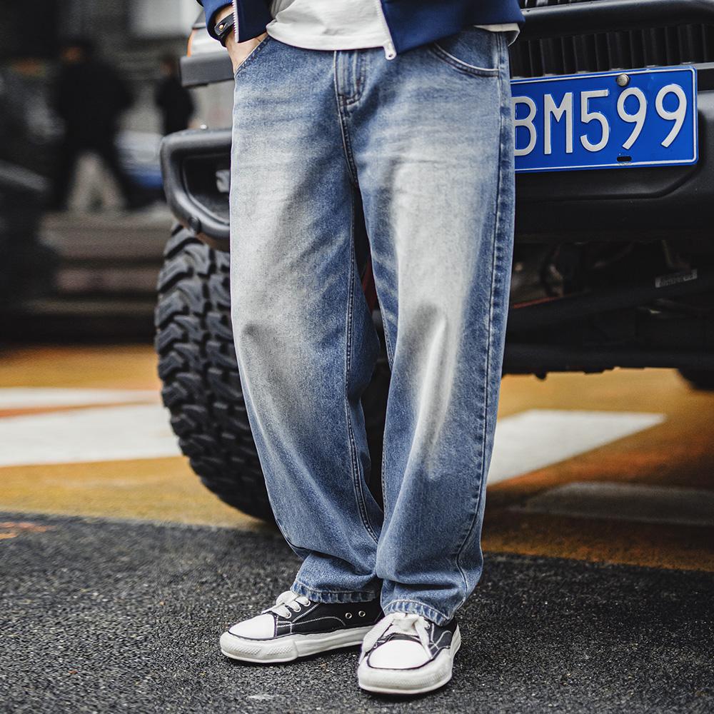 MADEN Cat Whisker Faded Denim Jeans 12.6oz