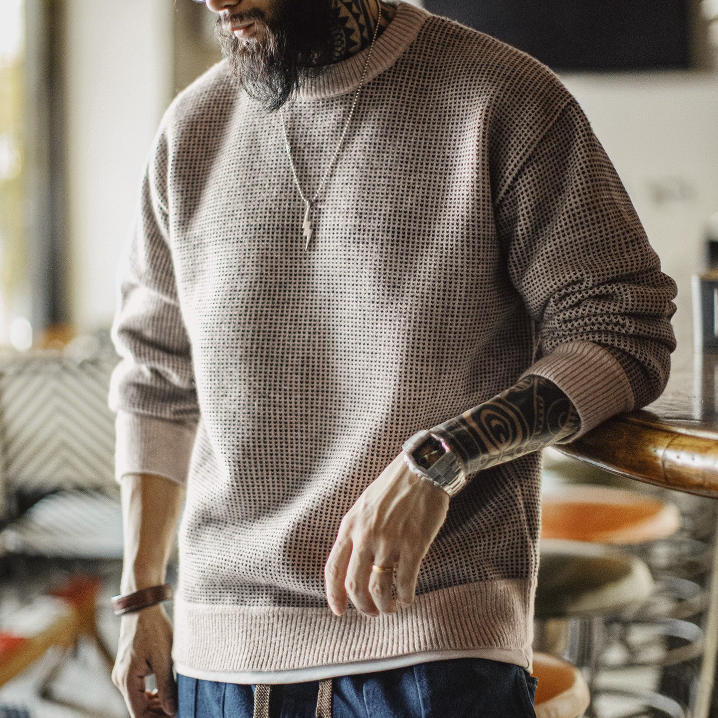 MADEN Knit Crewneck Sweater
