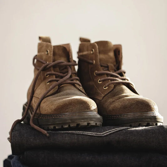 MADEN 032 Desert Boots - Suede Leather