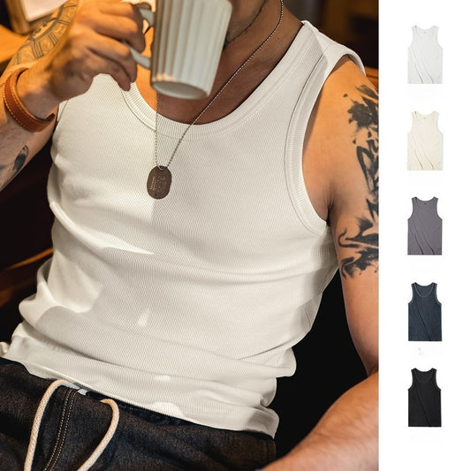 MADEN Ribbed Tank Top – Cotton Blend
