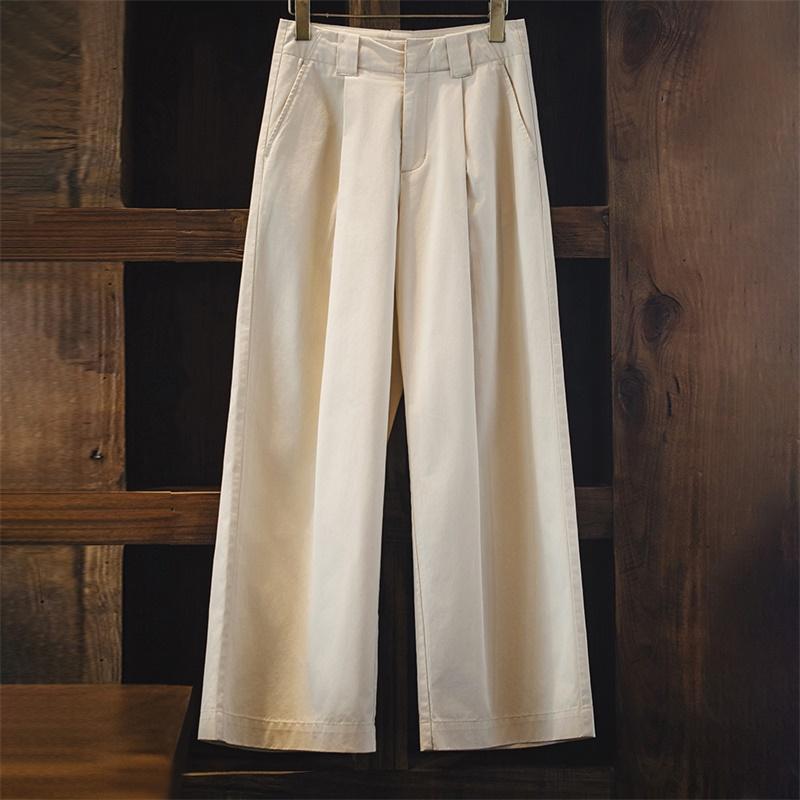 Maden Women's Linen Wide-leg Pants Casual Chic Summer
