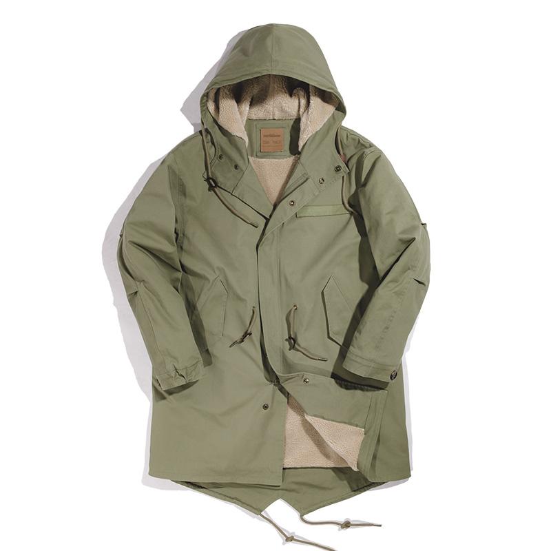 Parka con capucha M51 de algodón grueso para hombre MADEN