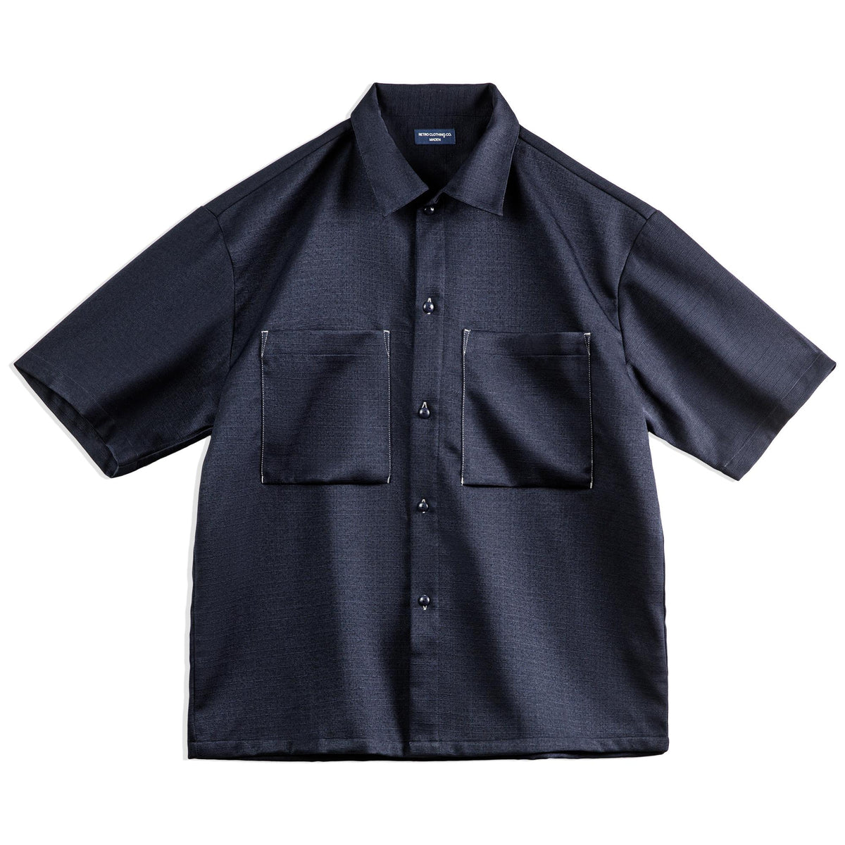 MADEN Herren Atmungsaktives, knitterfreies Baumwoll-Casual-Hemd