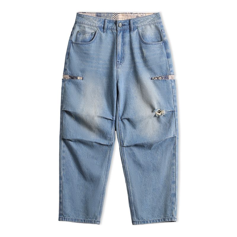 MADEN Paratrooper Distressed Denim Jeans