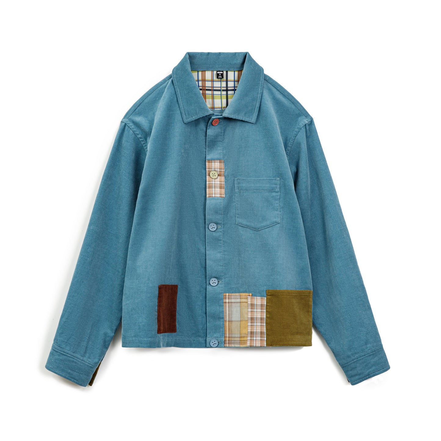 MADEN Retro Patchwork Corduroy Shirt - Cotton 100%