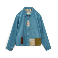 Camisa de pana patchwork retro 100% algodón MADEN