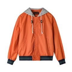 MADEN Orange Kapuzenleichte Jacke