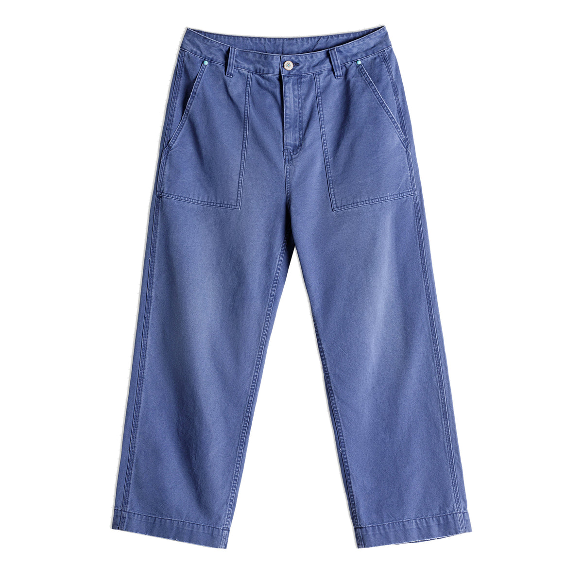 MADEN Blau gewaschene Canvas-Hose