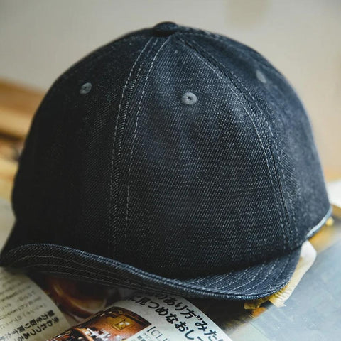 MADEN Retro-Jeanshut – Baseballkappe mit kurzem Schirm im urbanen Streetwear-Stil