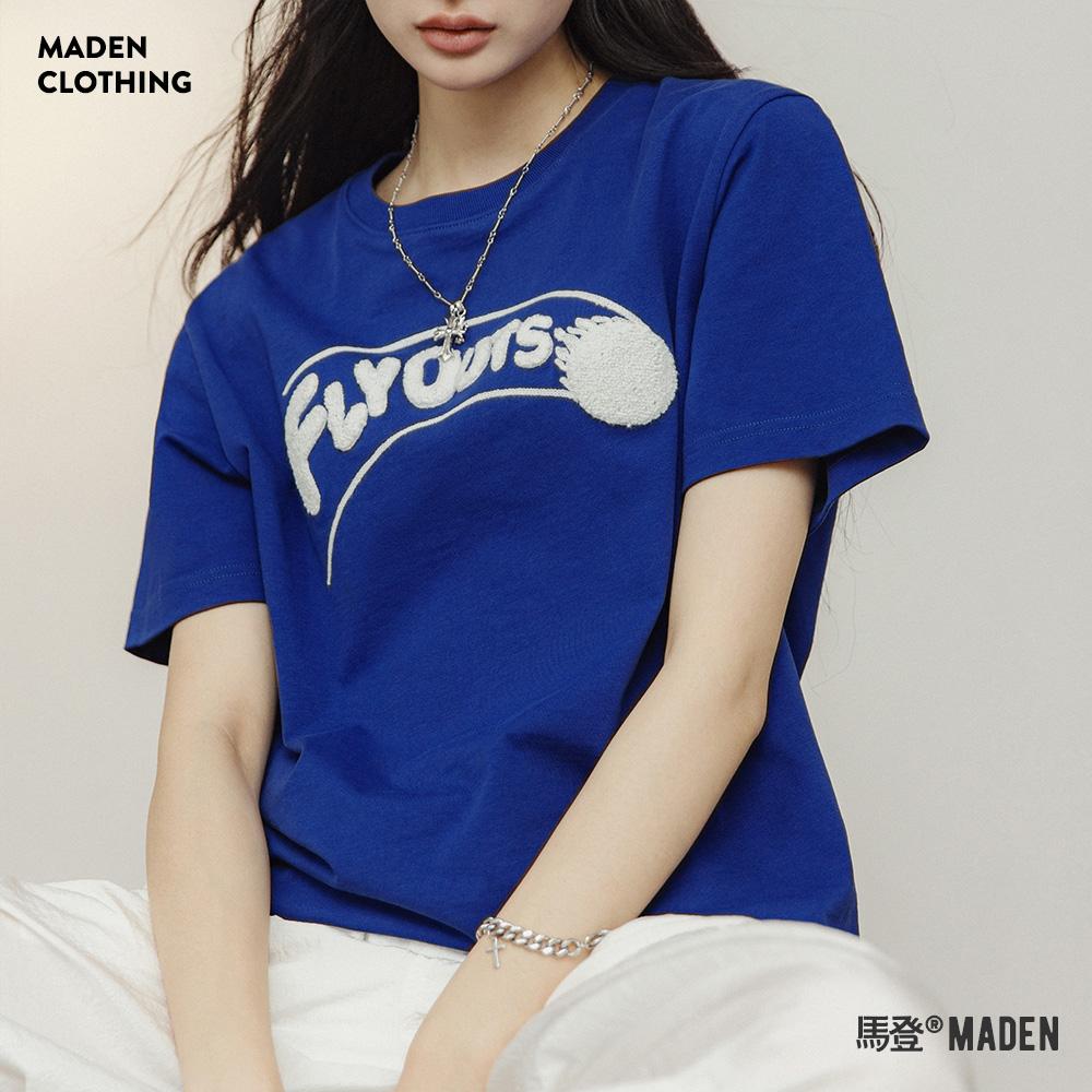 MADEN Women’s Klein Blue Oversized Cotton T-Shirt