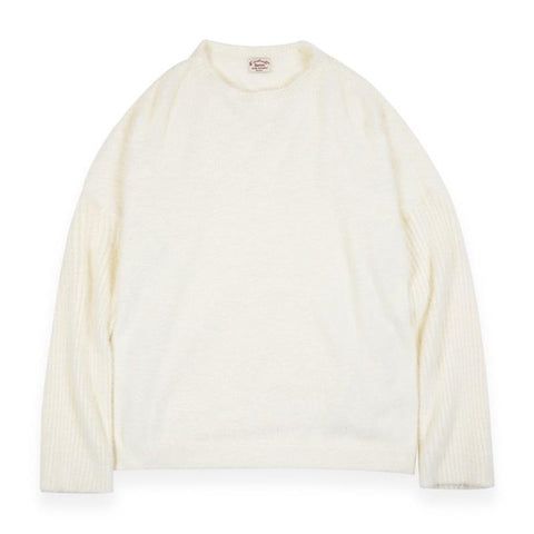 MADEN Women’s White Cozy Cashmere Sweater