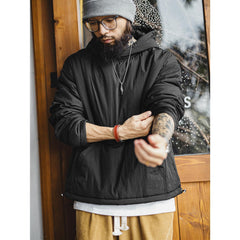 MADEN Daunen-Hoodie – Thermojacke mit Kängurutasche 