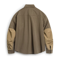 MADEN Safari Hemdjacke mit Ellbogen-Patches
