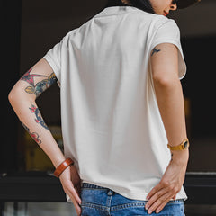Camiseta ajustada de seda helada para mujer MADEN
