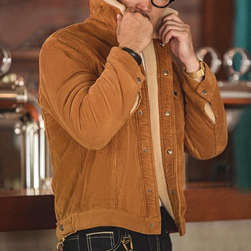 MADEN Corduroy Sherpa Jacke