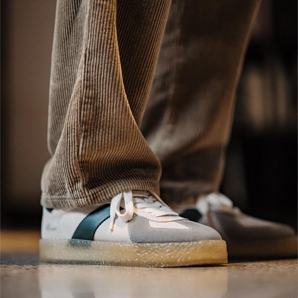 MADEN Herren Retro Sneakers mit grober Sohle aus Wildleder