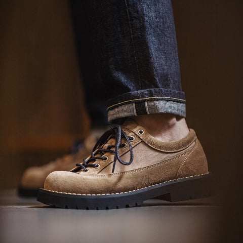 Maden Retro Shoes Low-top Leather Chunky Thick-soled