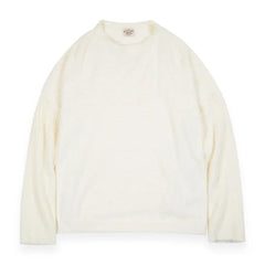 Suéter acogedor de cachemira beige y blanco para mujer MADEN