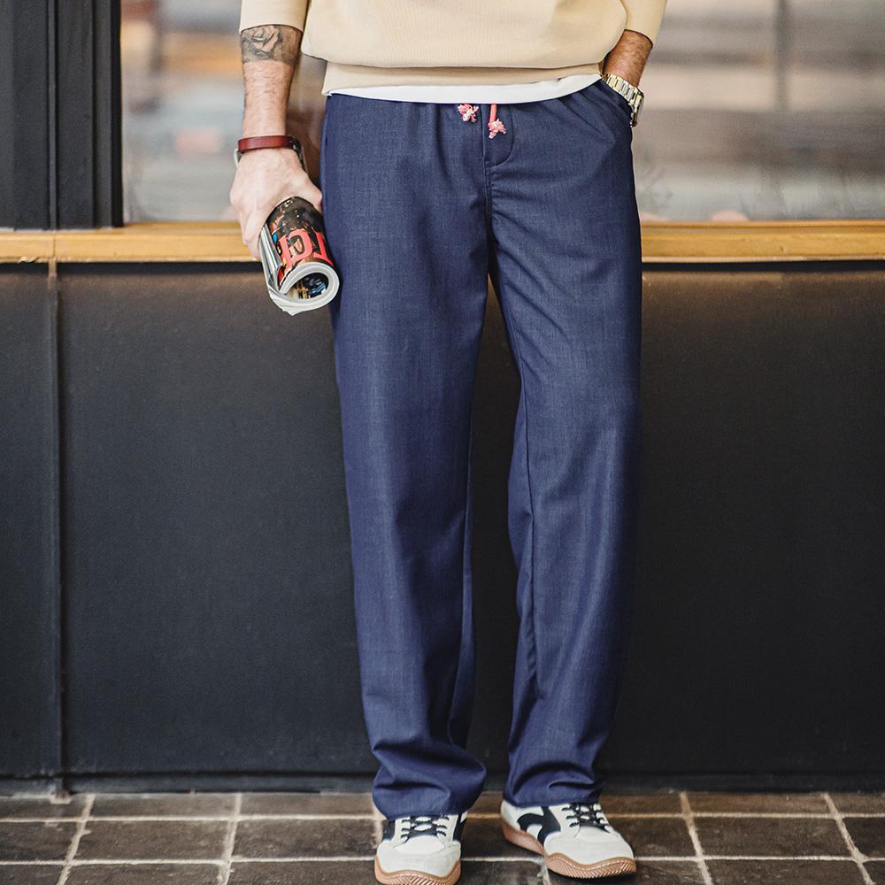 Jeans rectos sueltos con tacto de Tencel retro MADEN