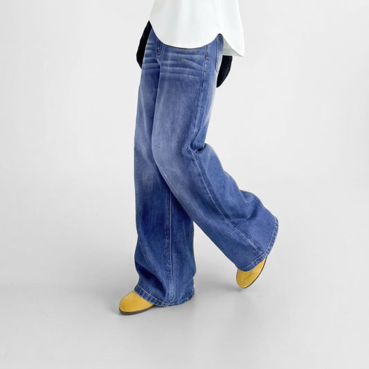 MADEN Damen Jeans, gewaschen