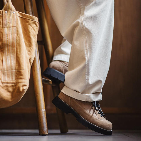 Maden Retro Shoes Low-top Leather Chunky Thick-soled