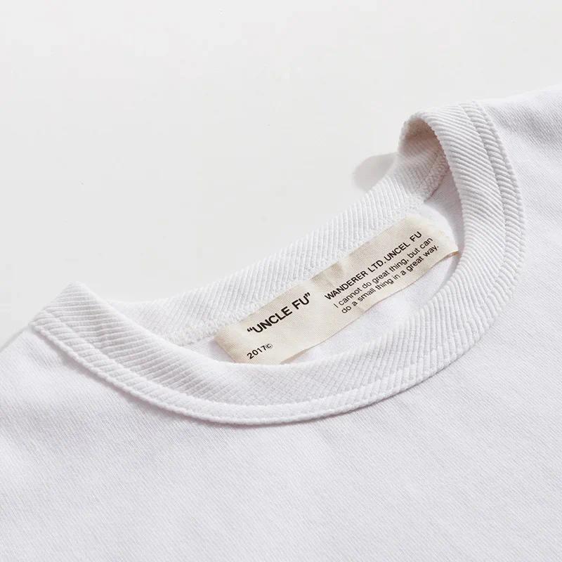 MADEN Schweres 400g Baumwoll-T-Shirt mit Rundhalsausschnitt