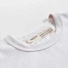 MADEN Schweres 400g Baumwoll-T-Shirt mit Rundhalsausschnitt