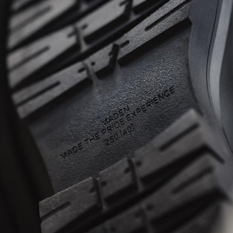 MADEN Herren-Lederstiefel im klassischen Stil – Britische mittelhohe Schnürstiefel für Motorradfahrer