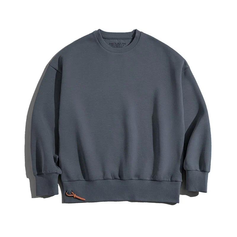 Sudadera de cuello redondo de tela técnica Air-Layer de peso pesado MADEN