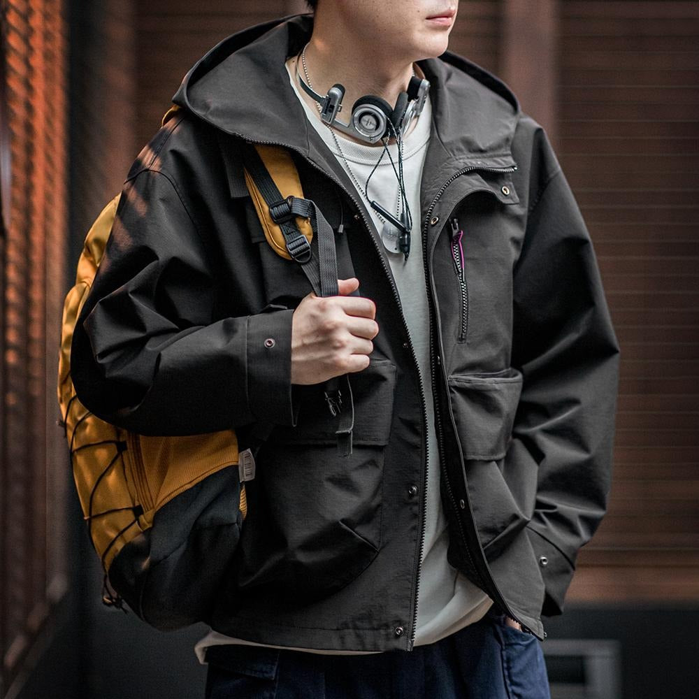 MADEN Outdoor-Kapuzenjacke – Wasserdicht, reflektierend
