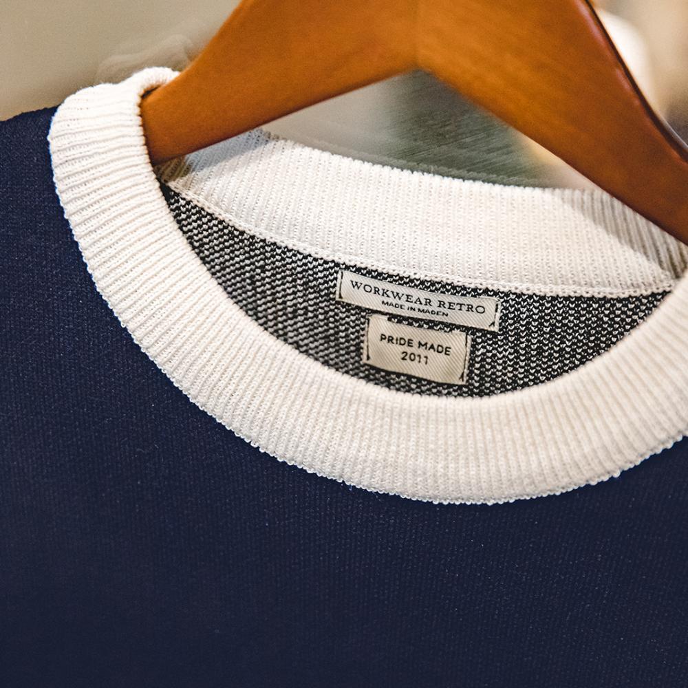 MADEN Unisex College Style Lässige Strickweste Ärmellos Schwarz Rundhals Stretch-Pullover Weste für Frühling und Herbst 