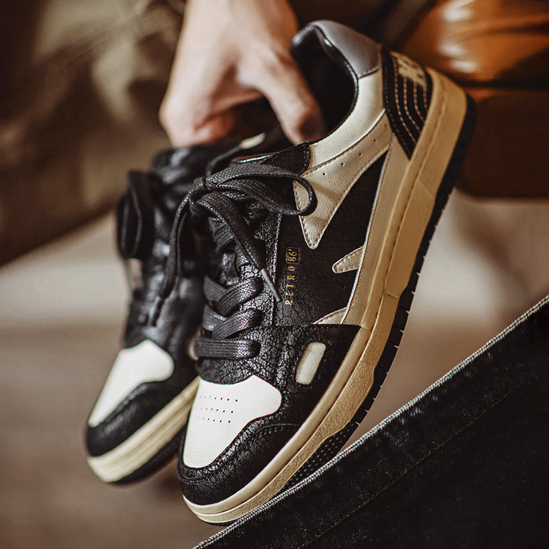 MADEN Black & White Panda 86 Skate Sneakers