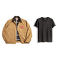 Jacket(Khaki)+Tee(Black)