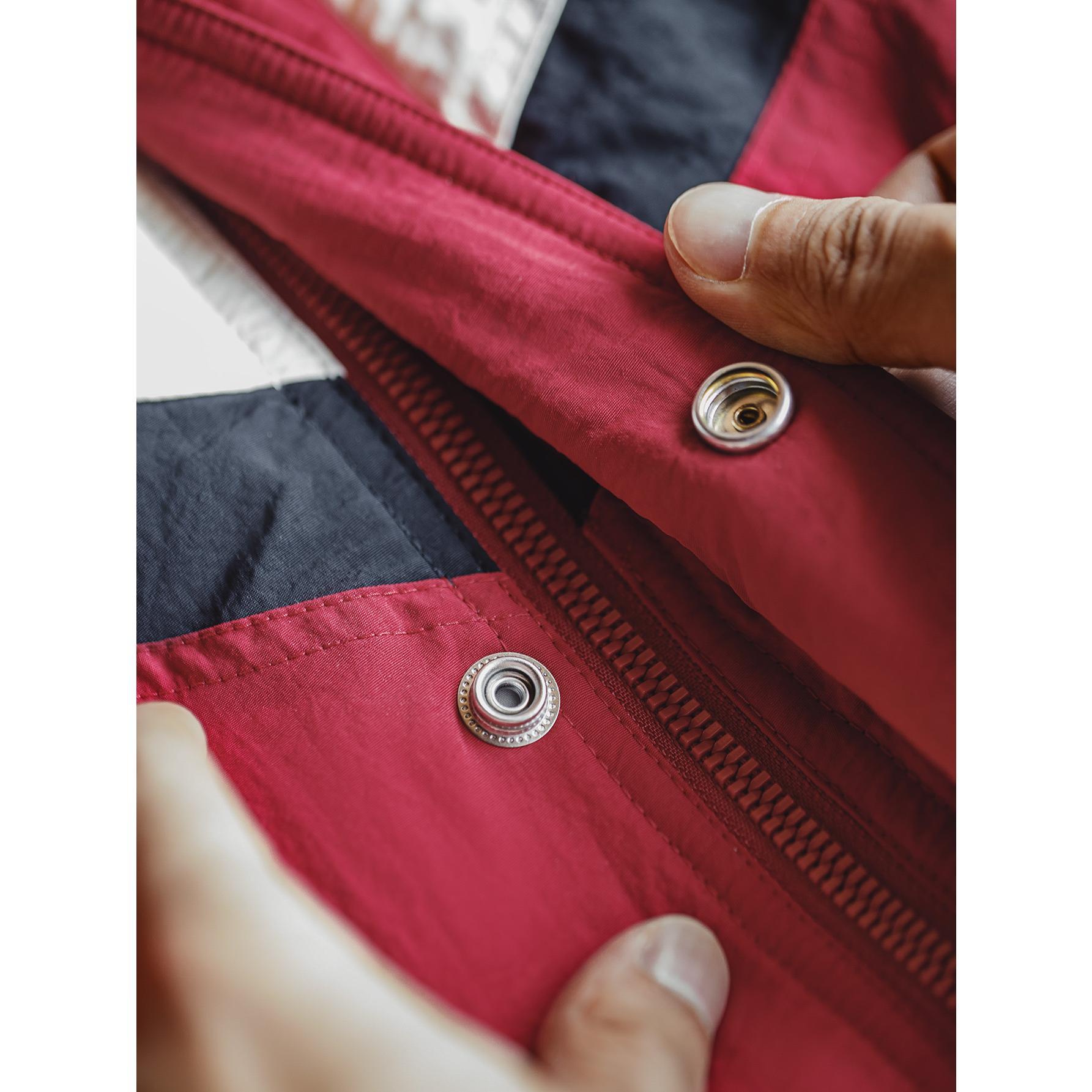 Chaqueta de carreras a bloques de color para hombre MADEN NCAA