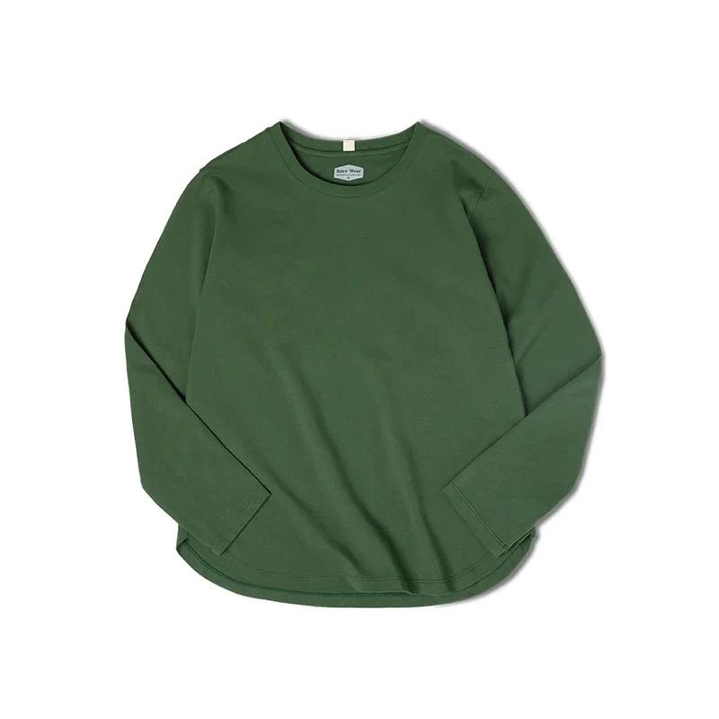 MADEN Damen Langarmshirt – 100% Baumwolle