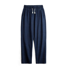 MADEN Vintage Waffelstruktur Sweatpants mit lockerem Schnitt