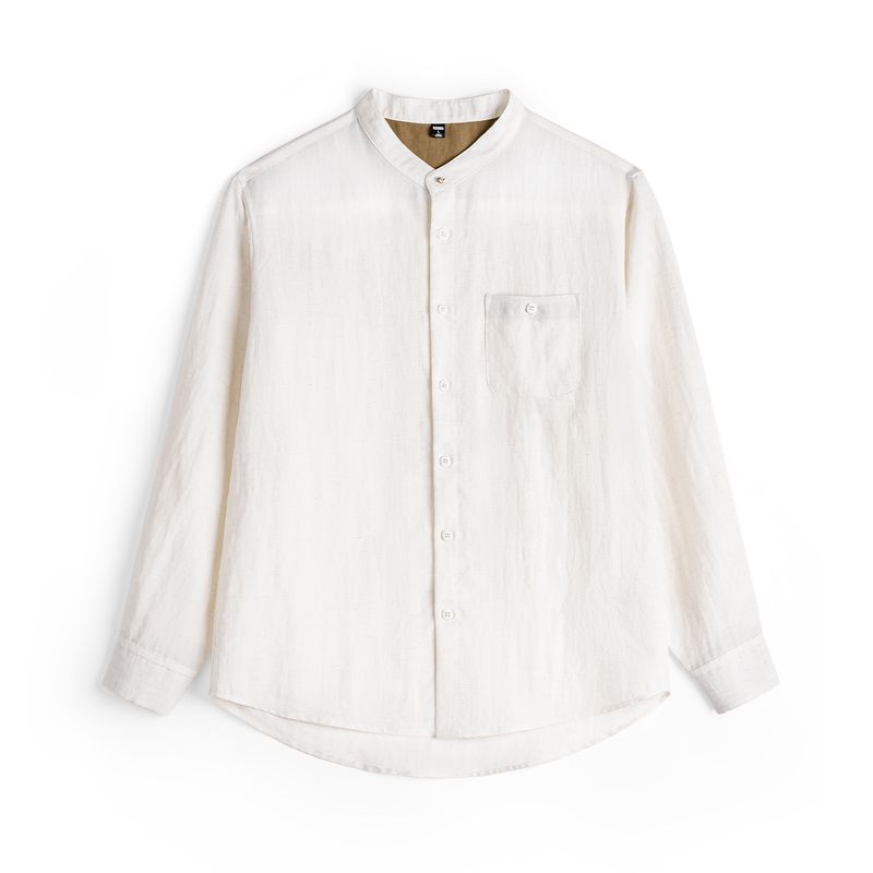 MADEN Men's Lyocell Shirts - Stand Collar