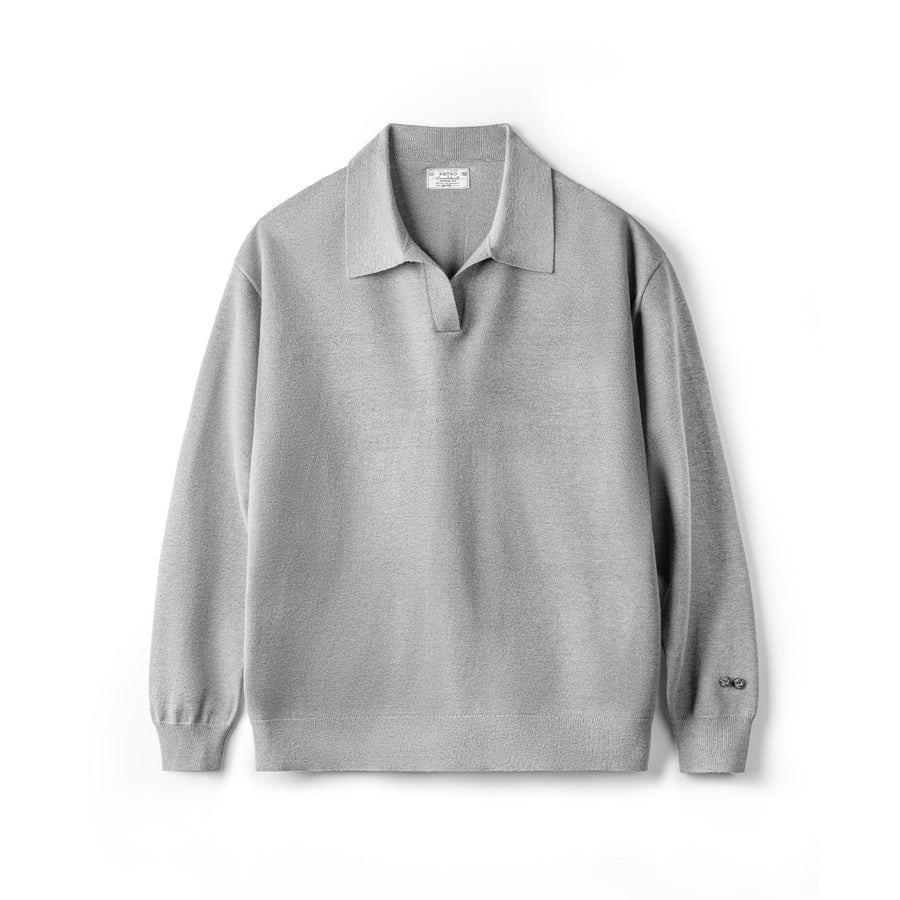 MADEN Men's Heavyweight Cotton Polo Sweatshirt