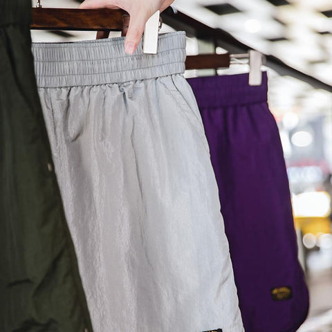 Maden Retro Nylon Quick Drying Sports Shorts for Men Lightweight Breathable Basketball Short Pants