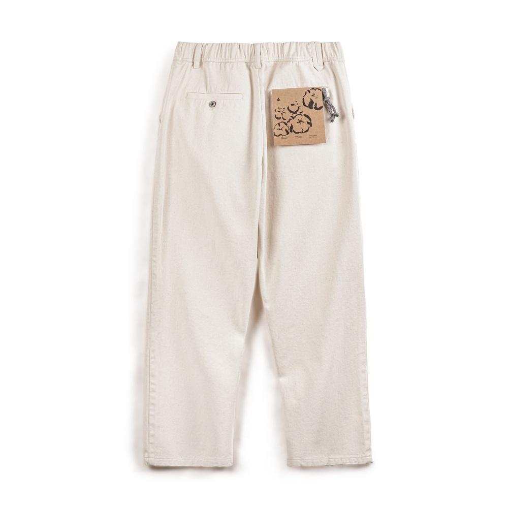 MADEN Herren Retro-Jeans, weiß – Naturfarbener Baumwollsamenstoff 
