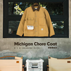 MADEN Retro Schwergewicht Baumwoll Canvas Jacke