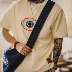 Camiseta pesada MADEN con bordado Guardian Eye