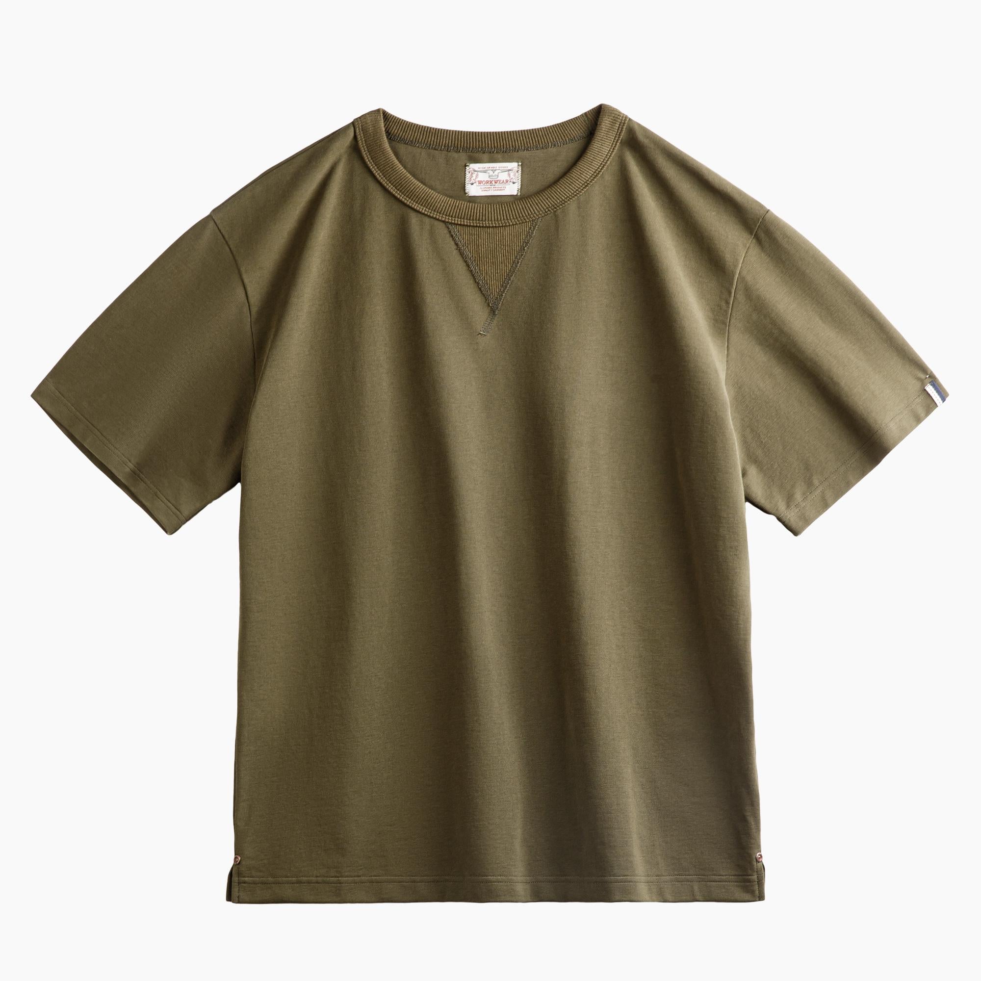 MADEN Vintage Einfarbig Locker sitzendes Shirt
