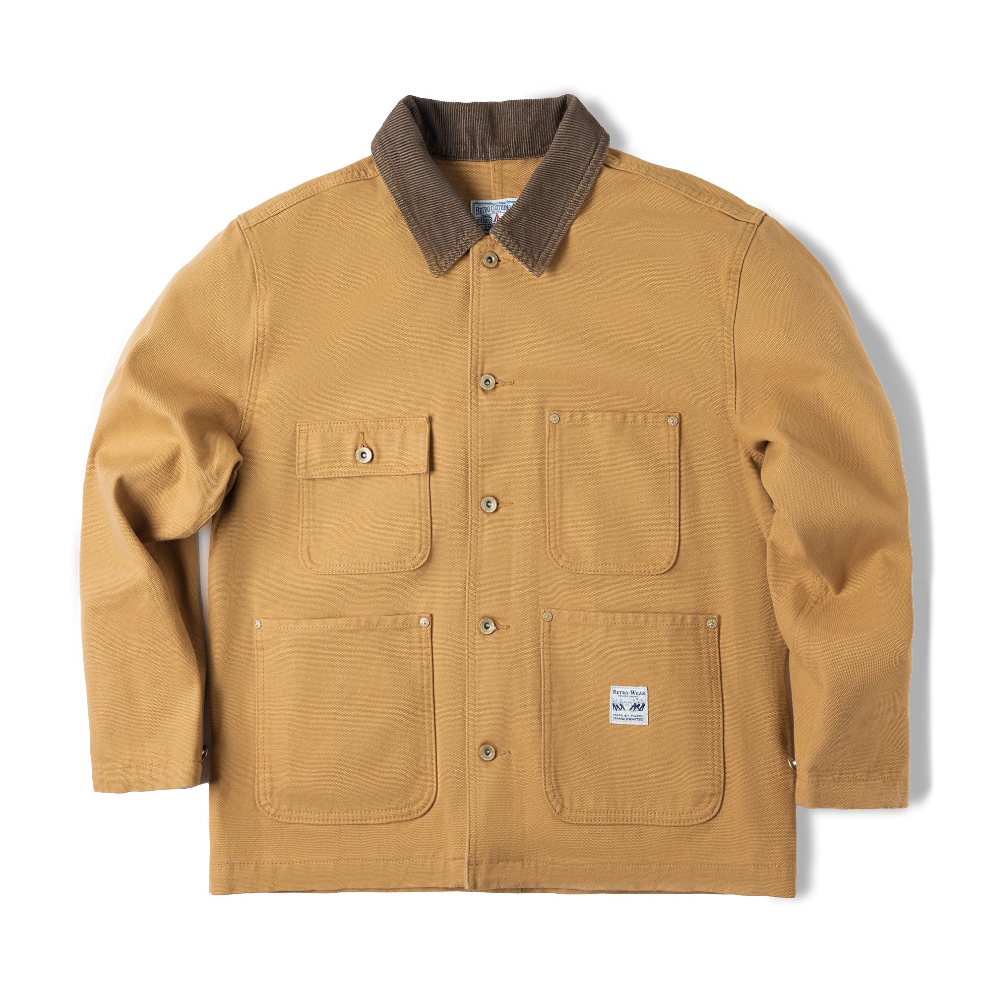 MADEN Retro Schwergewicht Baumwoll Canvas Jacke