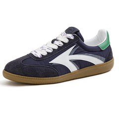 MADEN Retro Patchwork Wildleder Trainer Sneaker mit dicker Sohle
