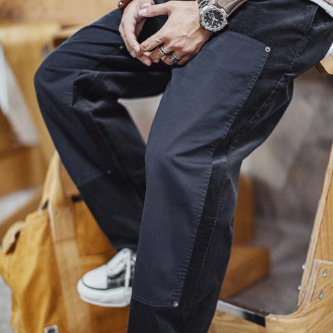 MADEN Patchwork Corduroy Carpenter Pants